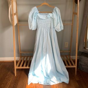Baby blue Amazon cottagecore dress